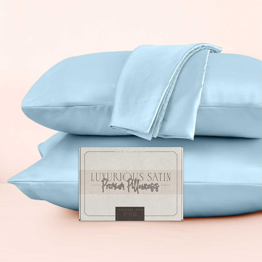 Elegant Comfort Set of 2 - Satin Pillowcases