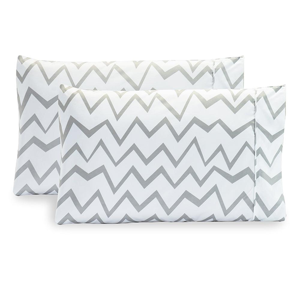 Elegant Comfort Set of 2 Chevron Pattern Pillowcases