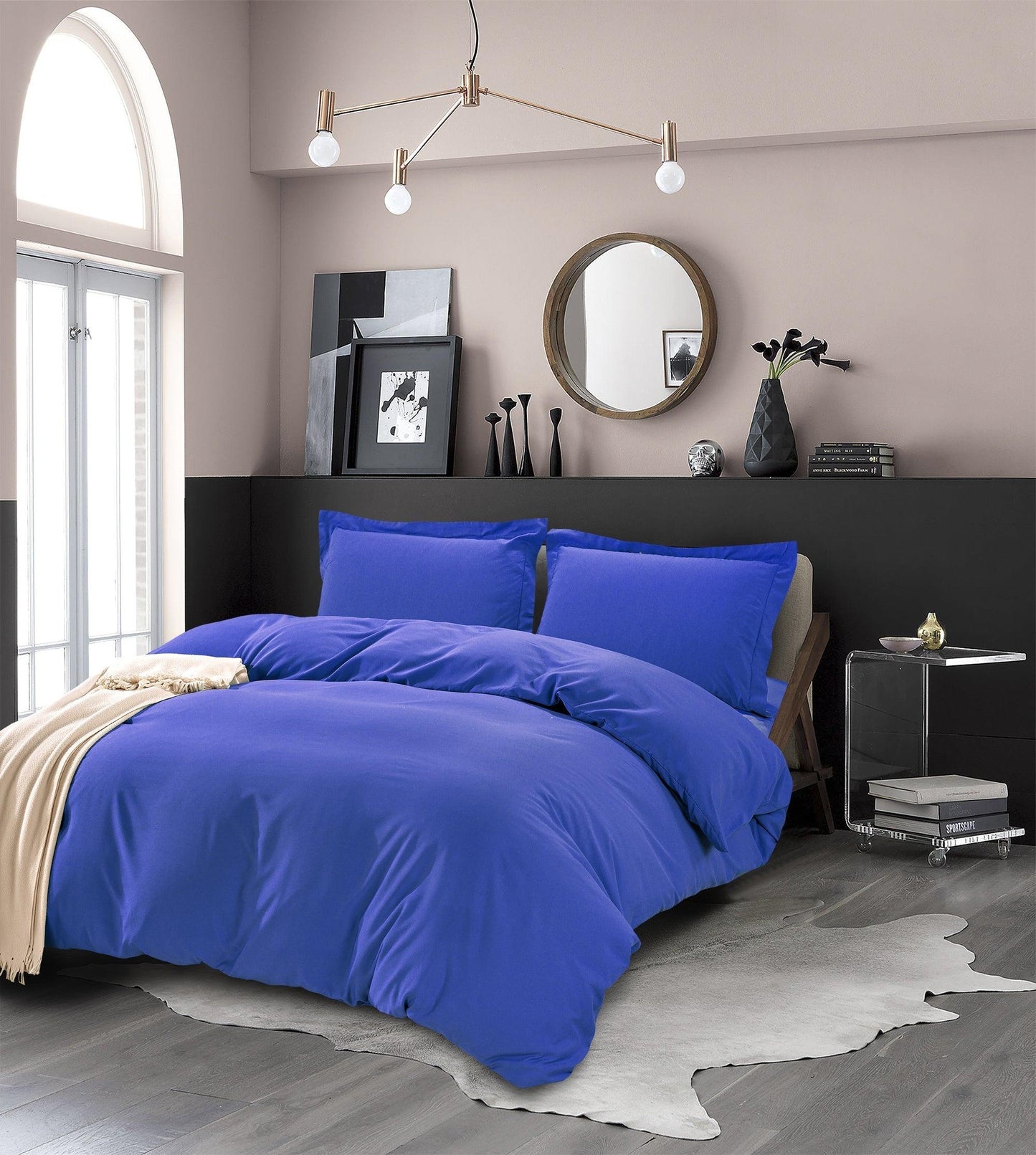 Elegant Comfort Essential 3-Piece Solid Duvet Cover Set