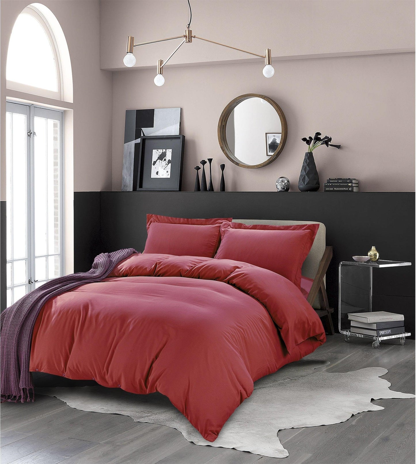 Elegant Comfort Essential 3-Piece Solid Duvet Cover Set