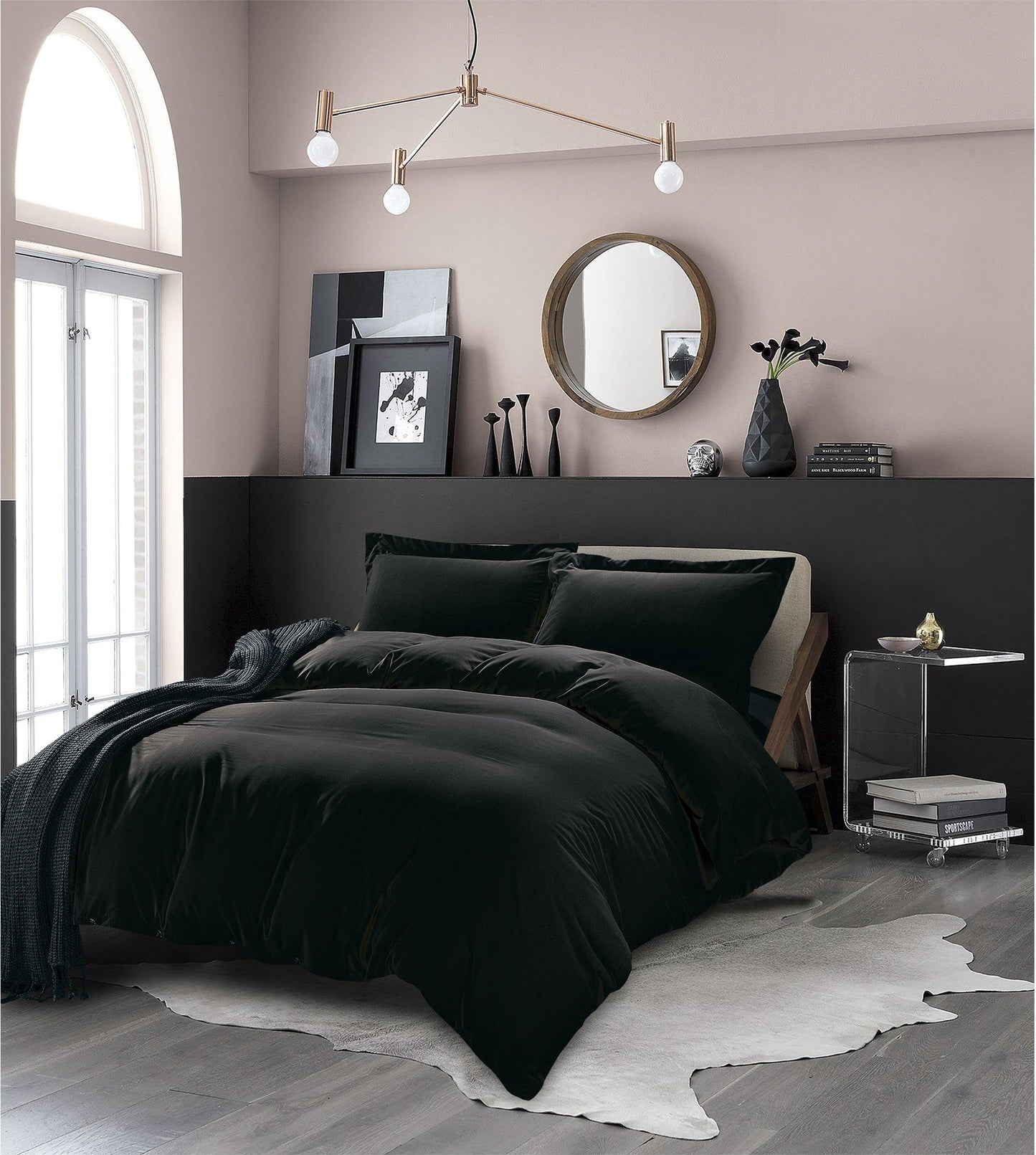 Elegant Comfort Essential 3-Piece Solid Duvet Cover Set