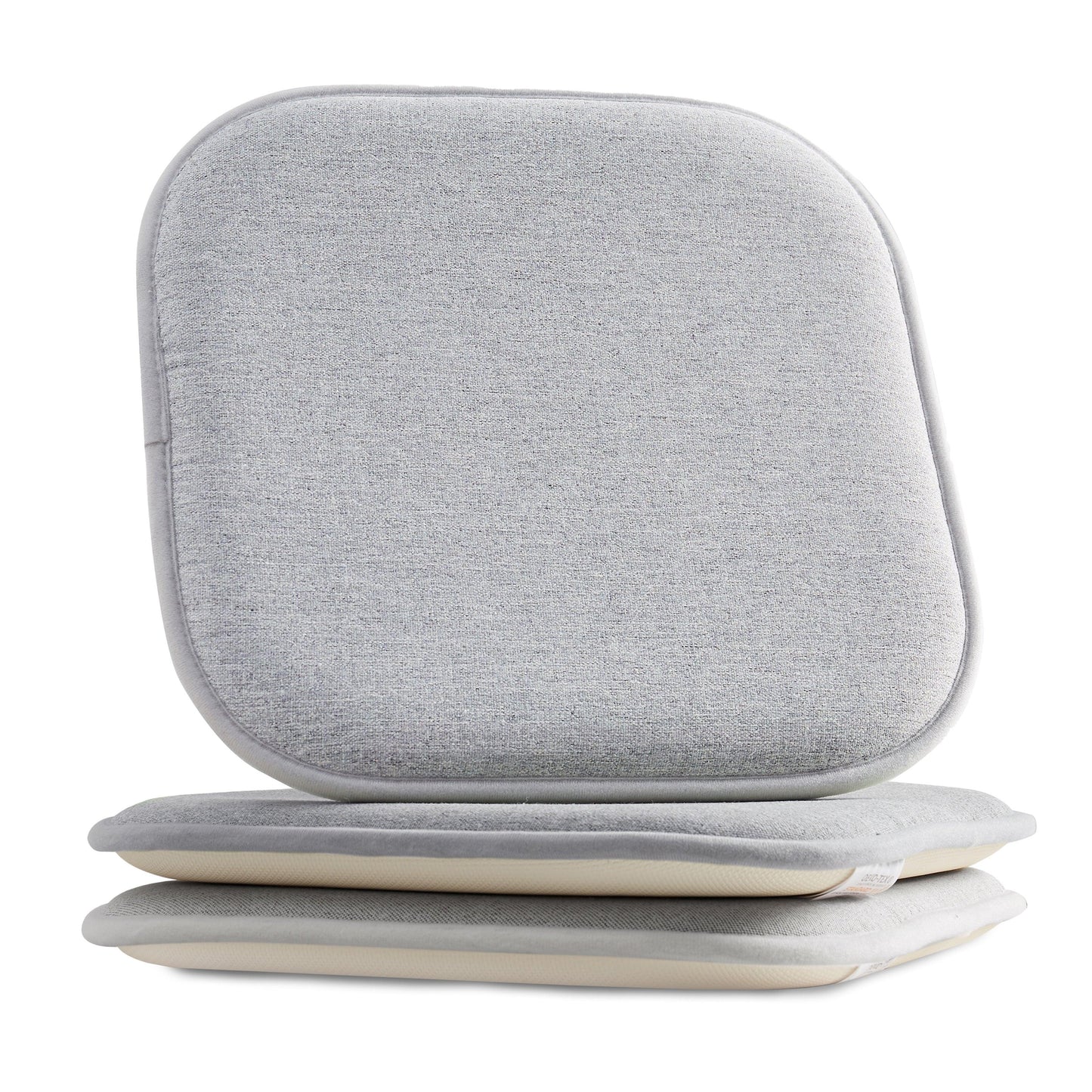 Elegant Comfort 2 Pack Textured Chair Cushion Covers - Skid-Proof Rubber Backing
