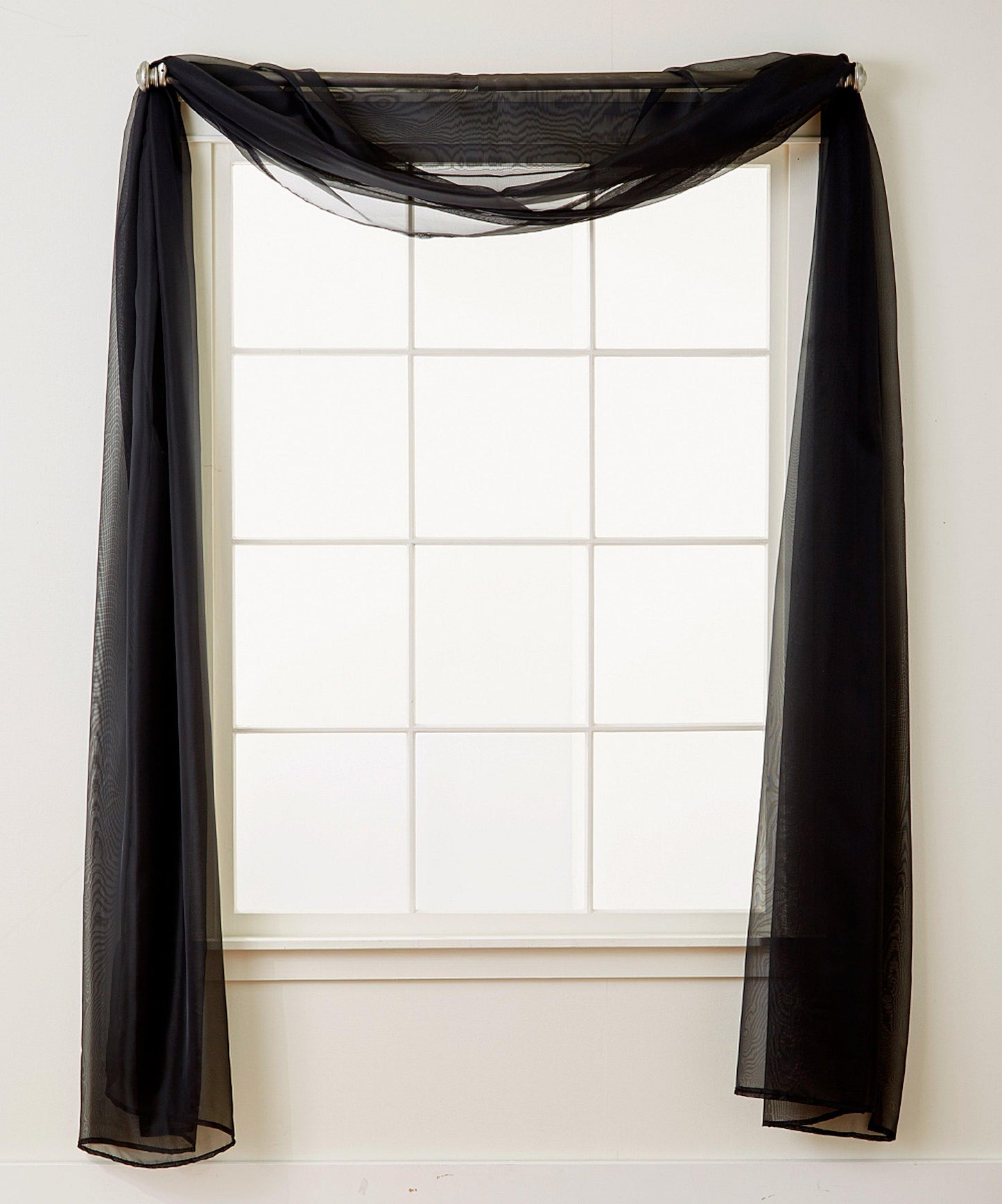 Elegant Comfort 1 Panel - Scarf Solid Sheer Curtain Panel - Rod Pocket - 60" Width X 216" Length