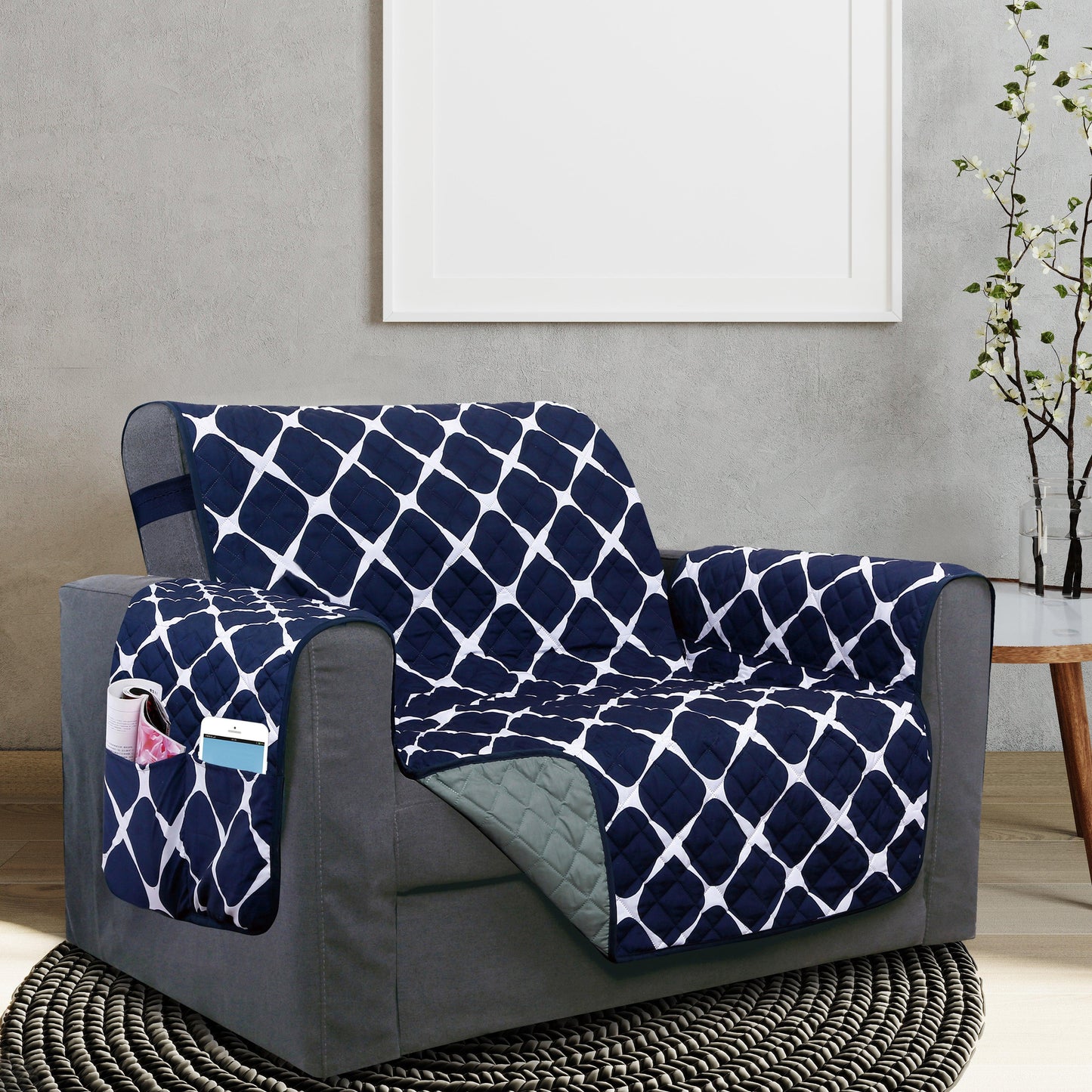 Elegant Comfort Bloomingdale Design Reversible Smart Furniture Protectors