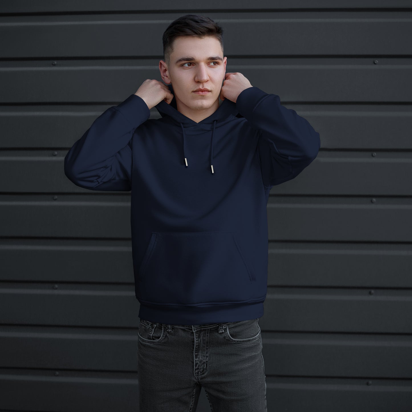 Elegant Comfort Men Casual Cotton Hoodie