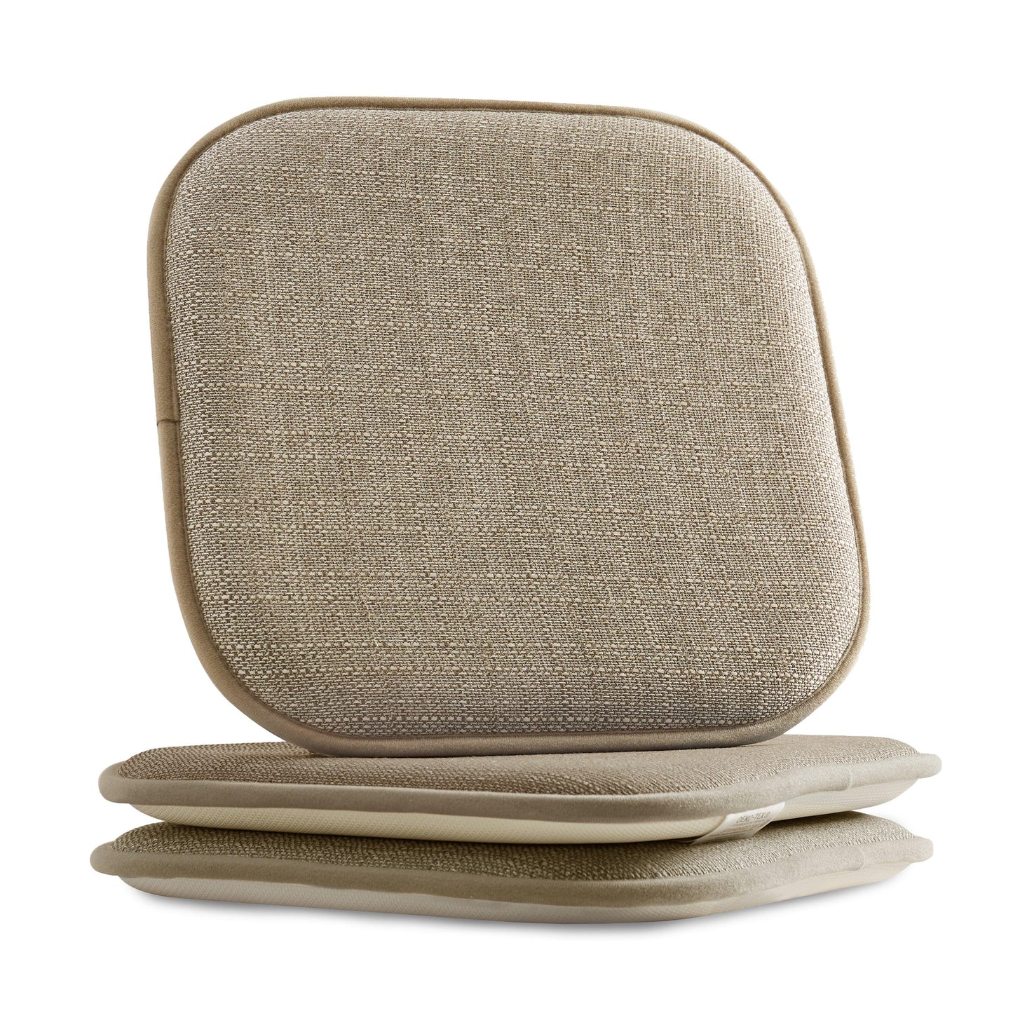 Elegant Comfort 2 Pack Textured Chair Cushion Covers - Skid-Proof Rubber Backing