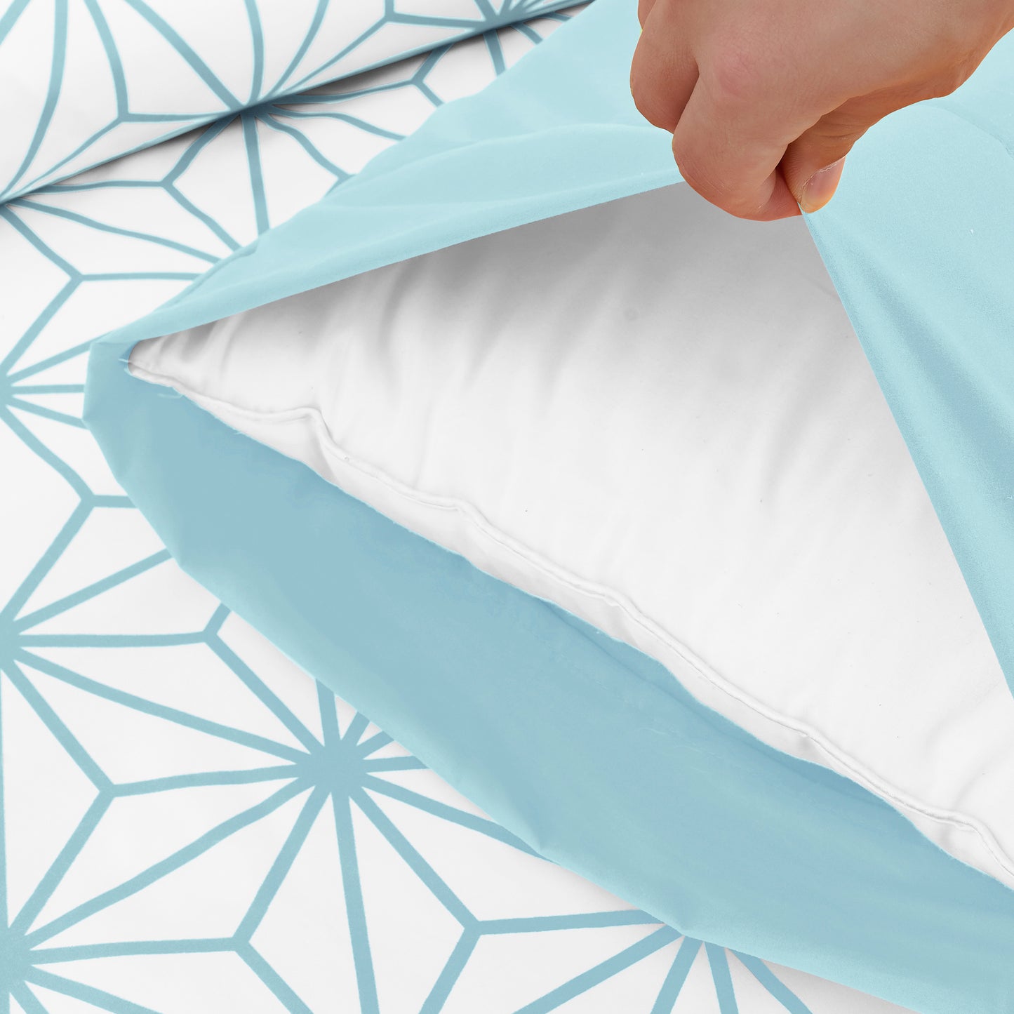 Elegant Comfort 6-Piece Cube Bed Sheet Set - Geometric Pattern - Soft as a Hotel Premium Quality