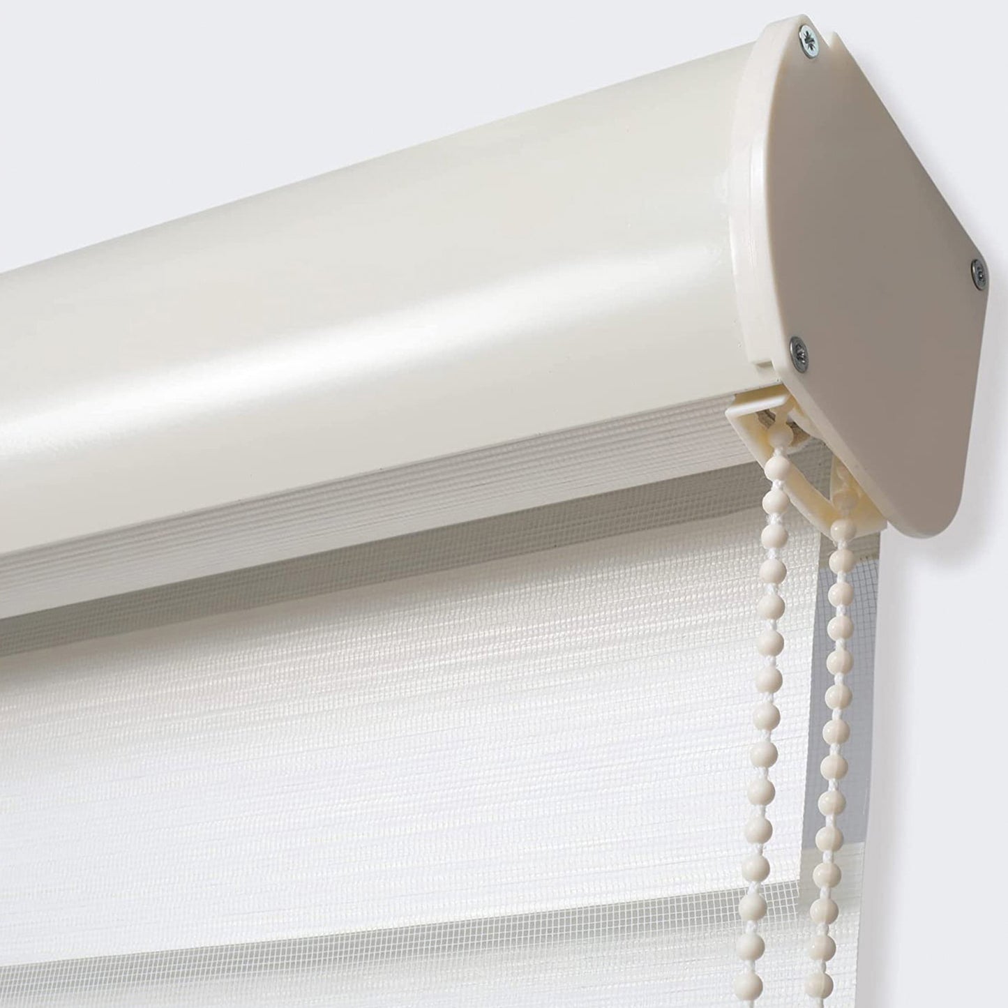 Elegant Comfort Corded Zebra Blinds, Dual Layer Window Treatments Sheer Light Control