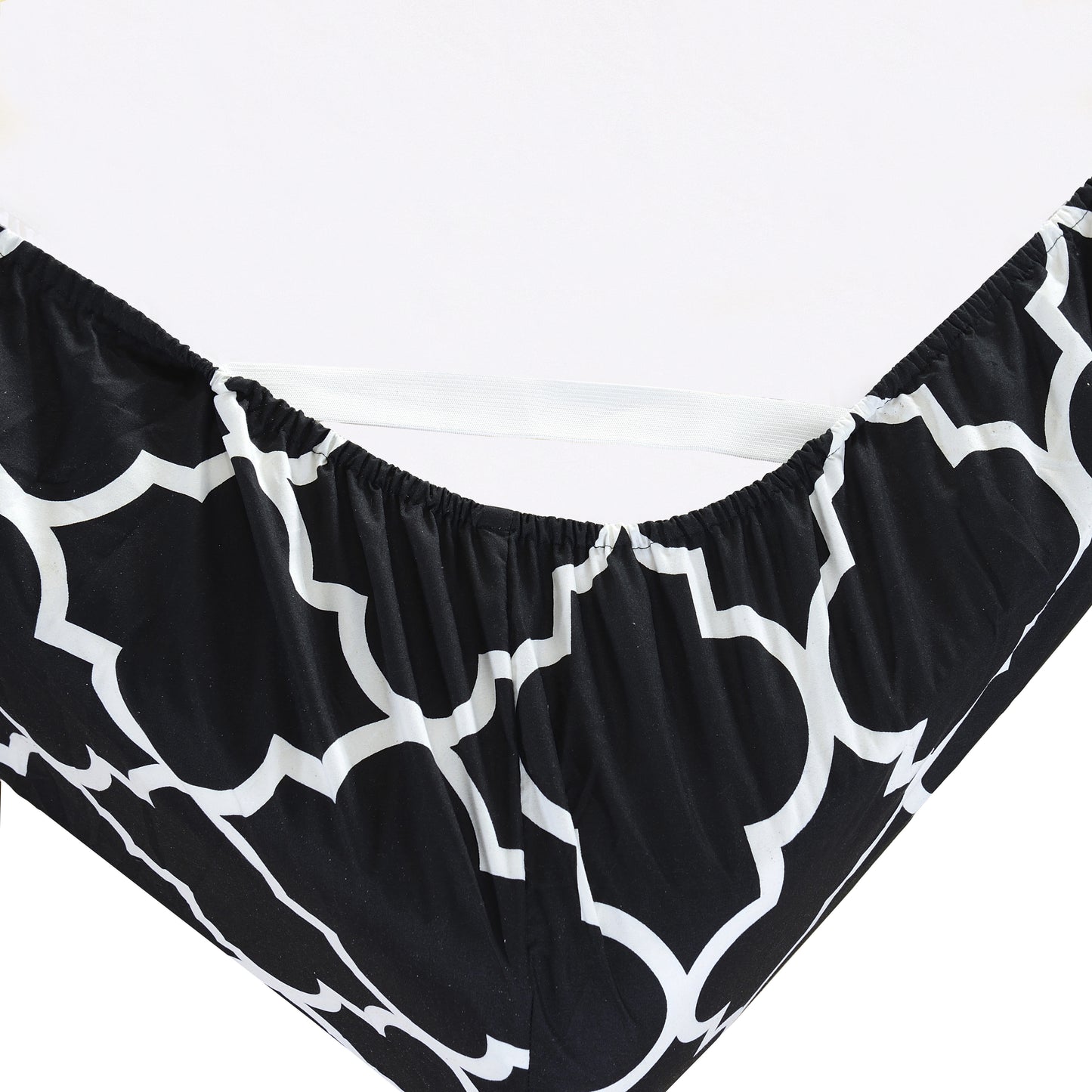 Elegant Comfort 6-Piece Moroccan Trellis Printed Pattern - Soft as a Hotel Premium Quality