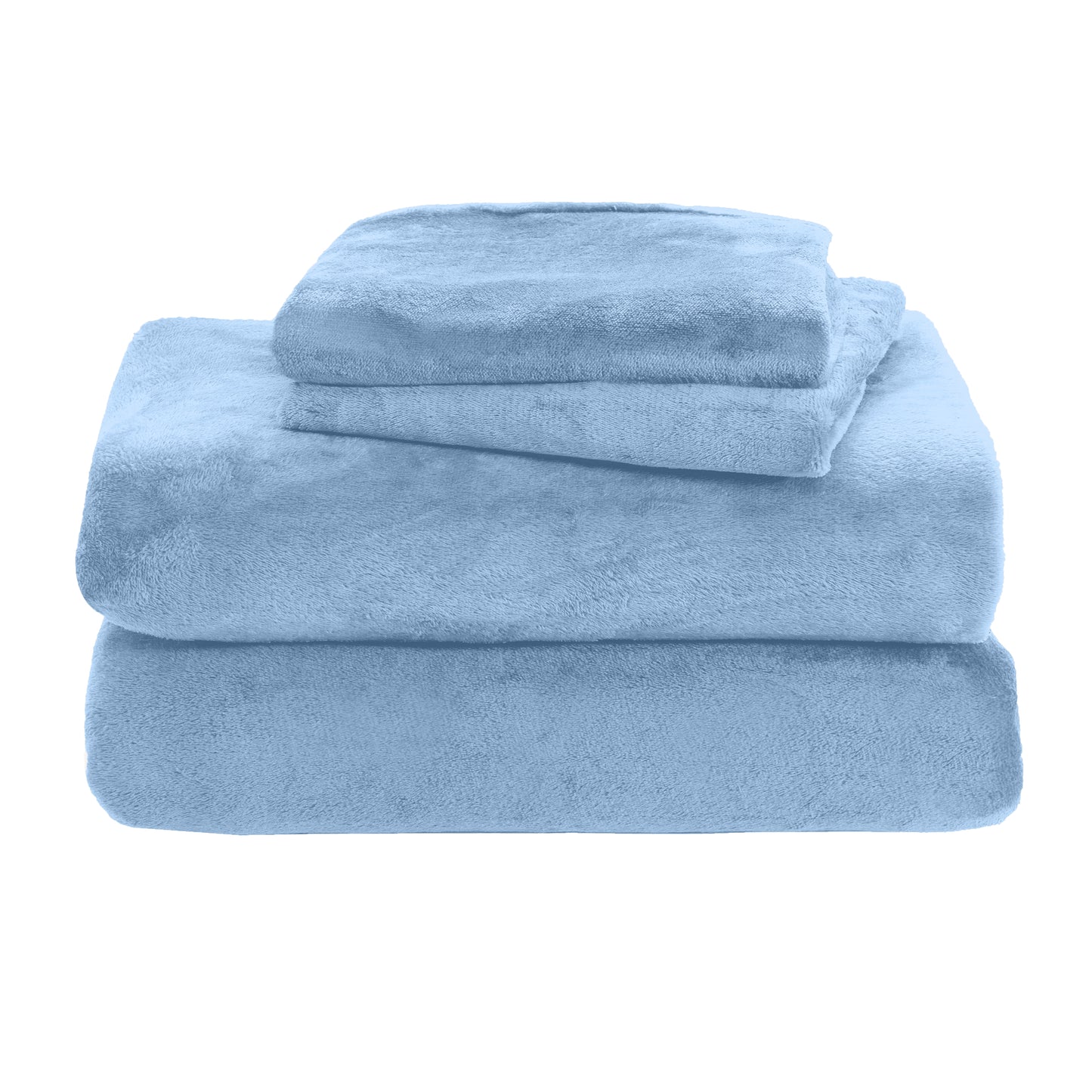 Elegant Comfort 4-Piece Velvet Plush Flannel Sheet Set
