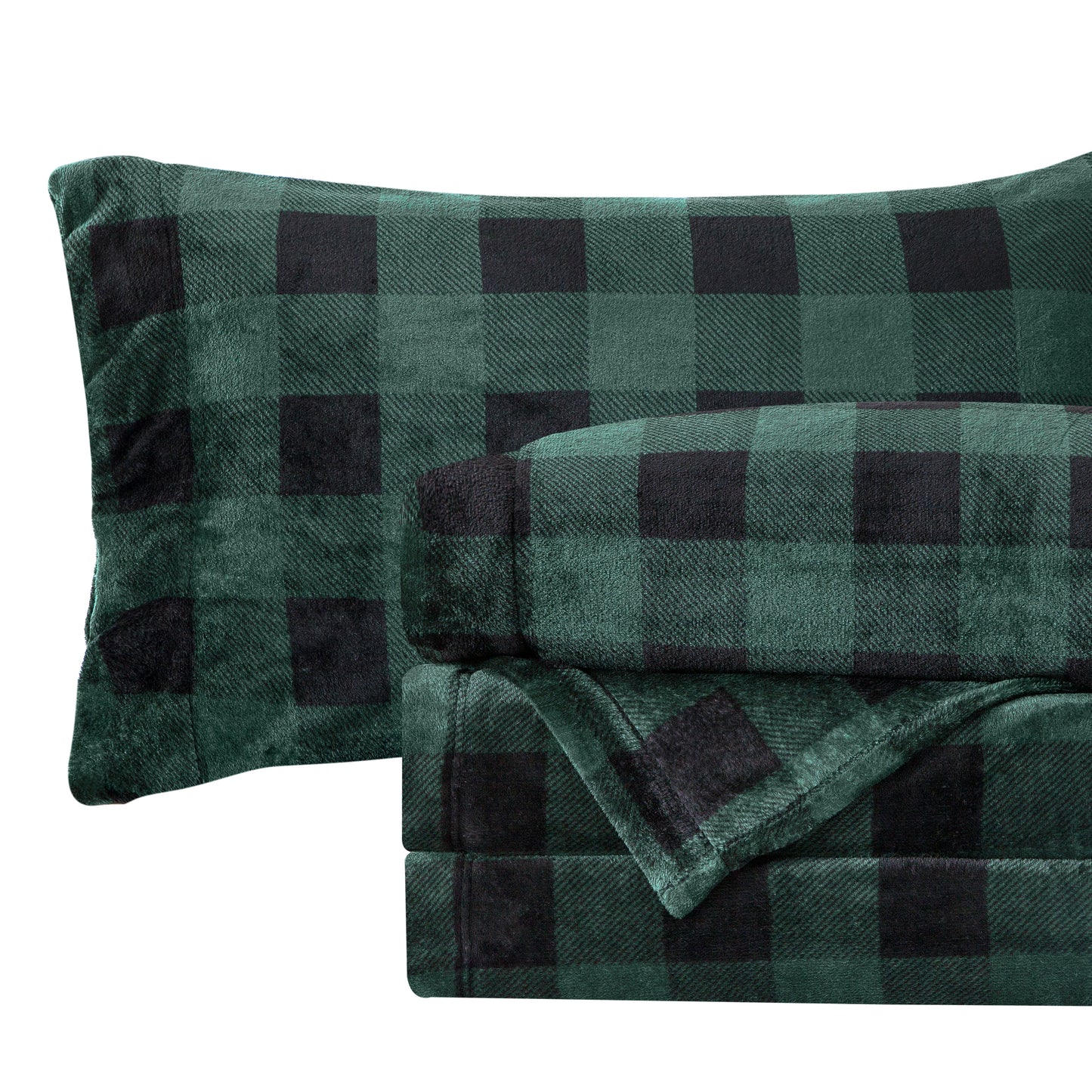 Elegant Comfort 4-Piece Velvet Plush Flannel Sheet Set