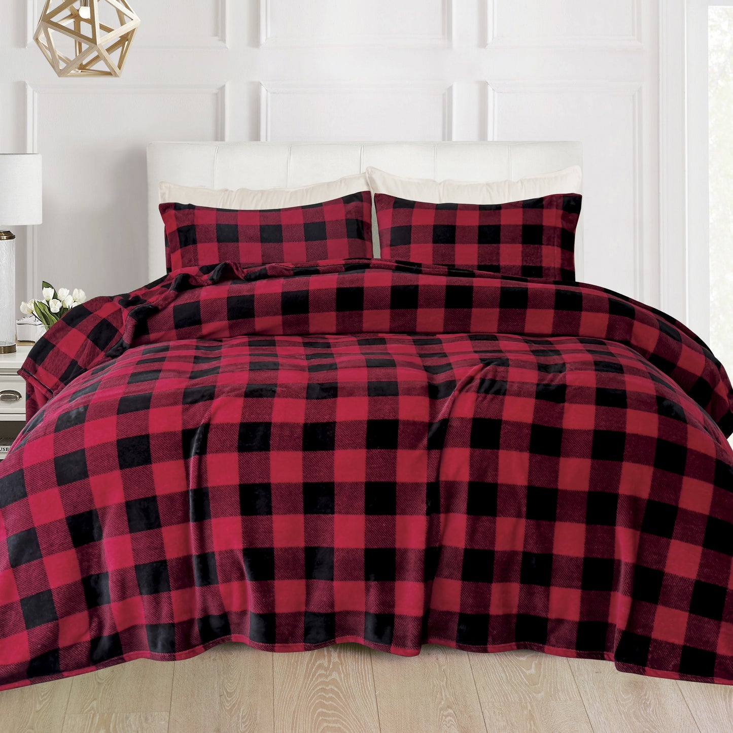 Elegant Comfort 4-Piece Velvet Plush Flannel Sheet Set