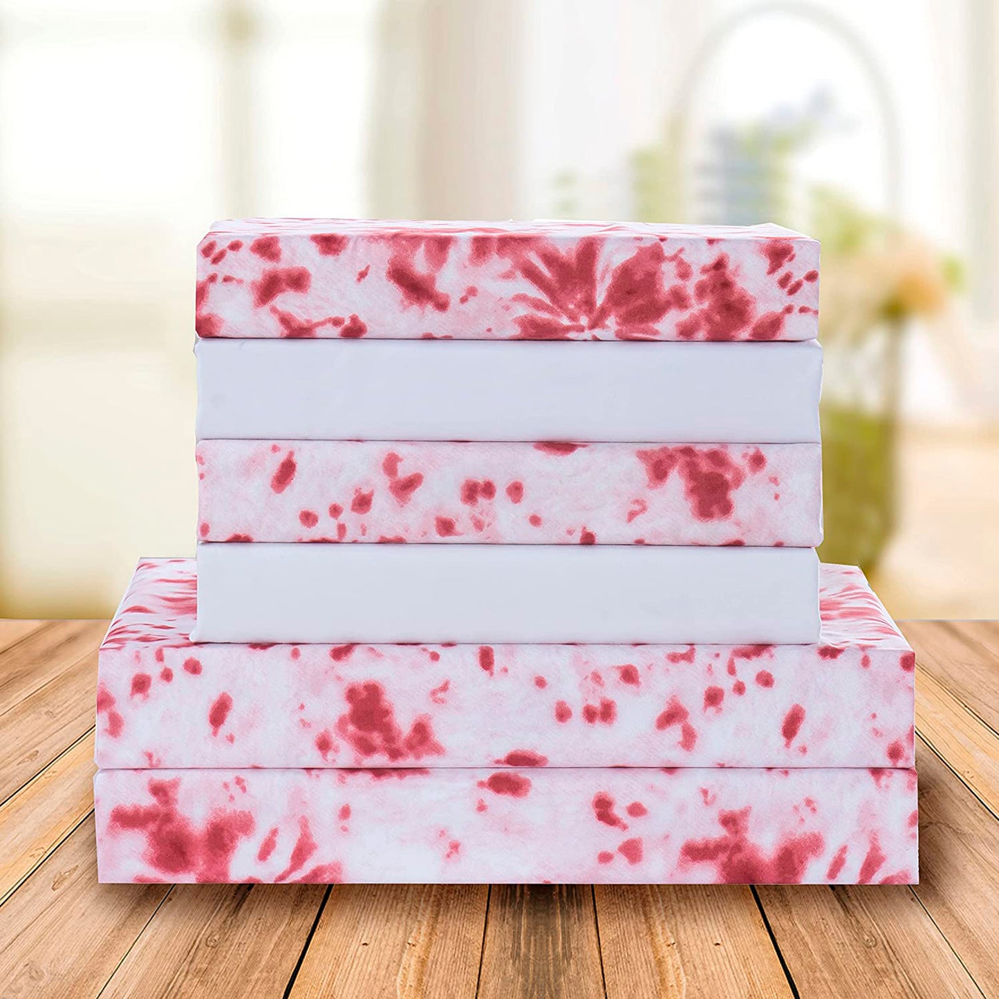 Elegant Comfort 6-Piece Colorful Tie Dye Pattern Sheet Set - Soft as a Hotel Premium Quality Bedding