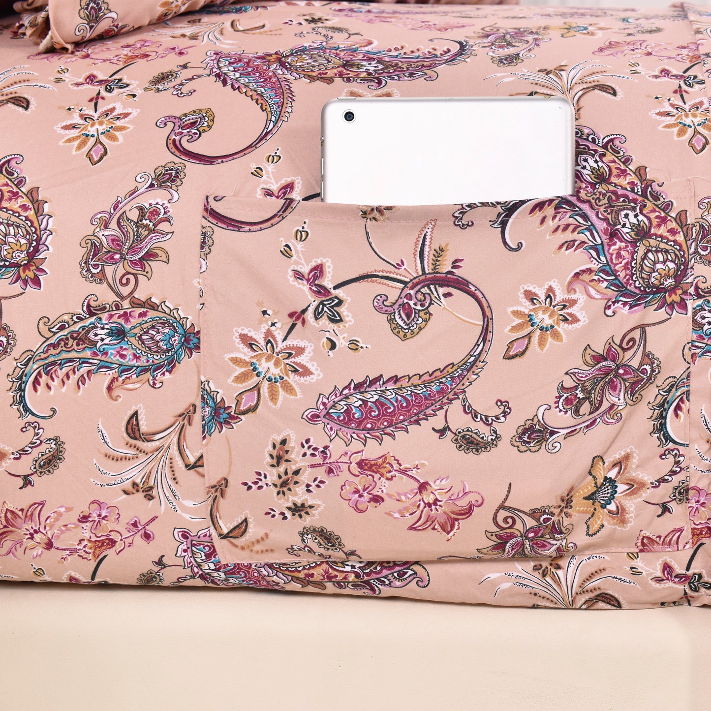 Elegant Comfort 6-Piece Paisley Printed Pattern - Soft as a Hotel Premium Quality Sheet Set