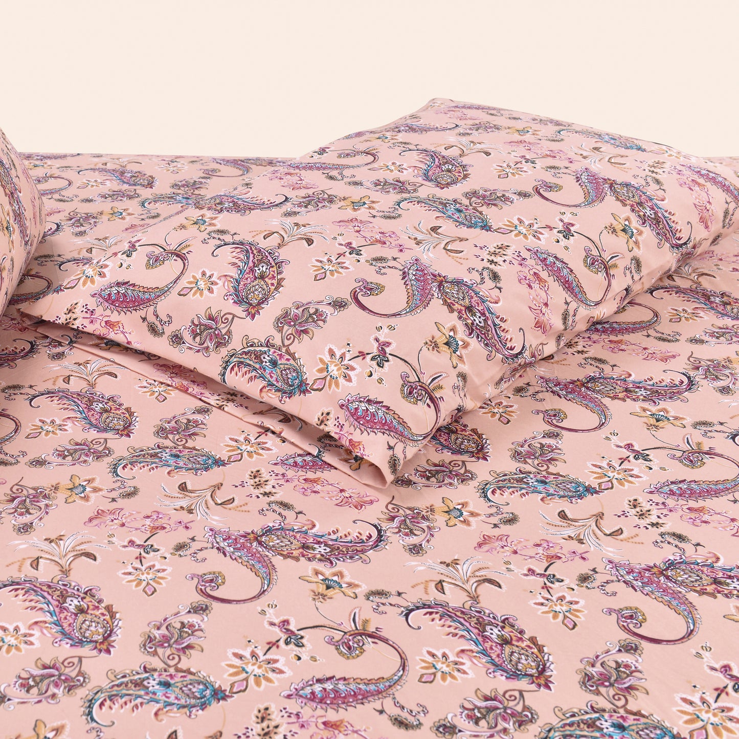 Elegant Comfort 6-Piece Paisley Printed Pattern - Soft as a Hotel Premium Quality Sheet Set
