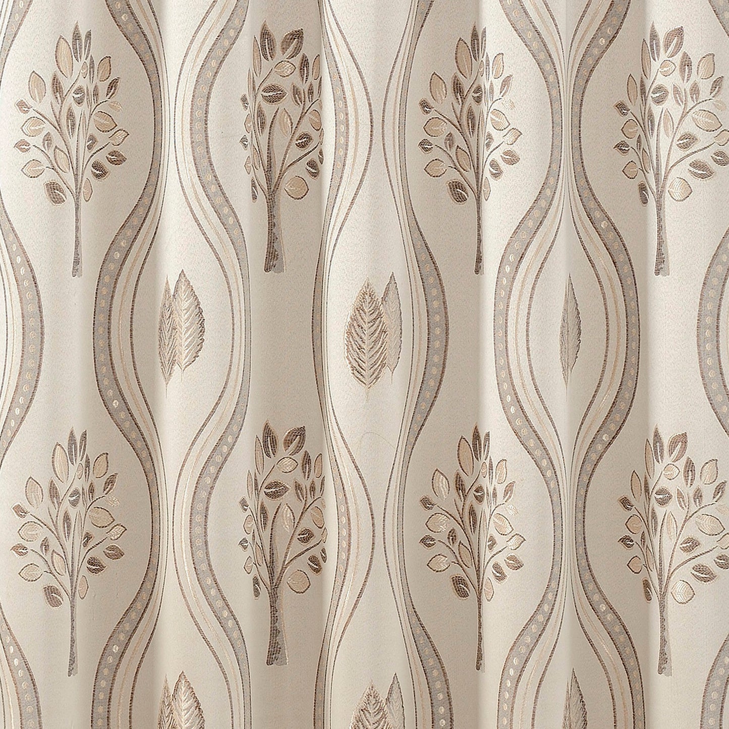 Elegant Comfort Set of 2 Aurora Curtain Panels- Attached Valance - Rod Pocket- 54" W x 84" L