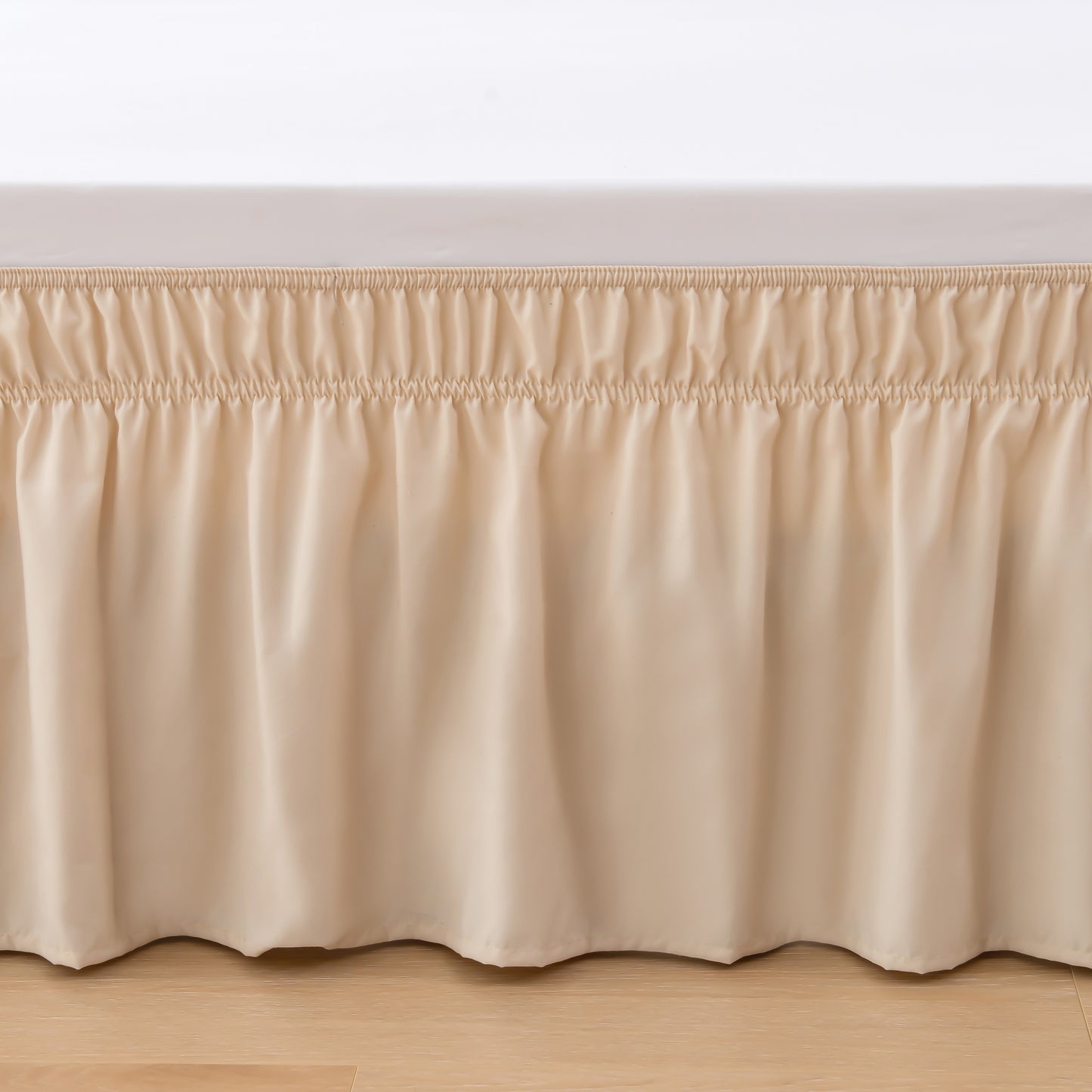 Elegant Comfort Ruffle Bed Skirt - Around Style Elastic Bed Wrap - 16 inch Drop