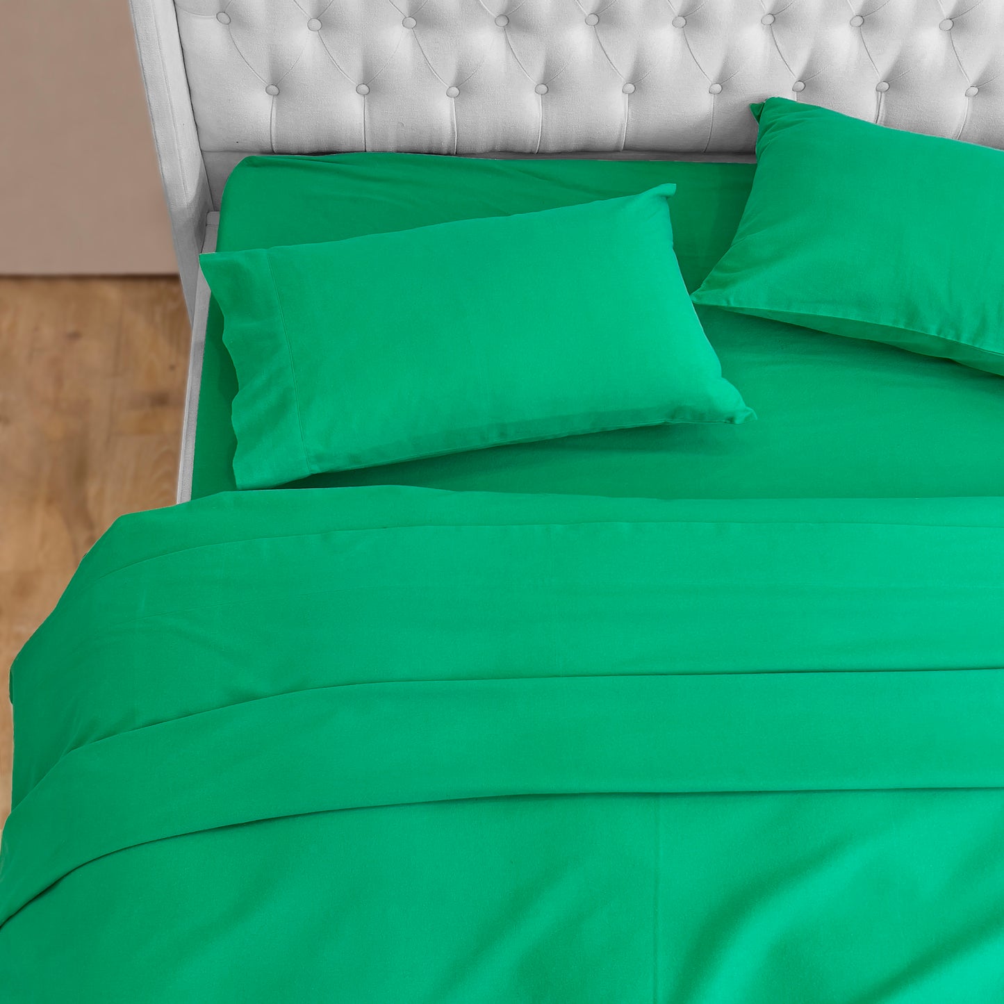 Elegant Comfort 4-Piece Cotton Flannel Sheet Set - 100% Turkish Cotton