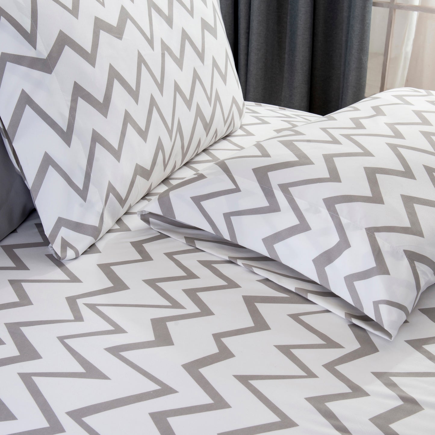 Elegant Comfort 6-Piece Chevron Pattern - Soft as a Hotel Premium Quality Sheet Set