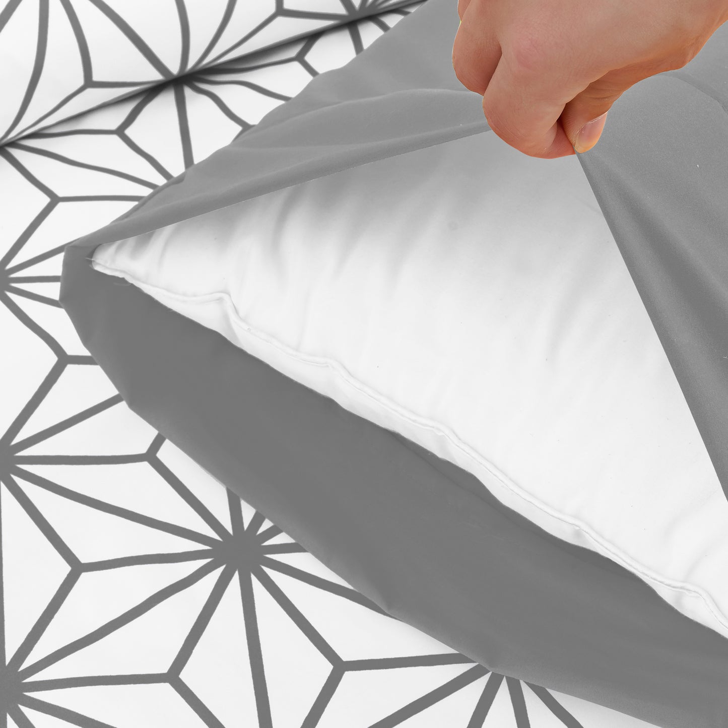 Elegant Comfort 6-Piece Cube Bed Sheet Set - Geometric Pattern - Soft as a Hotel Premium Quality