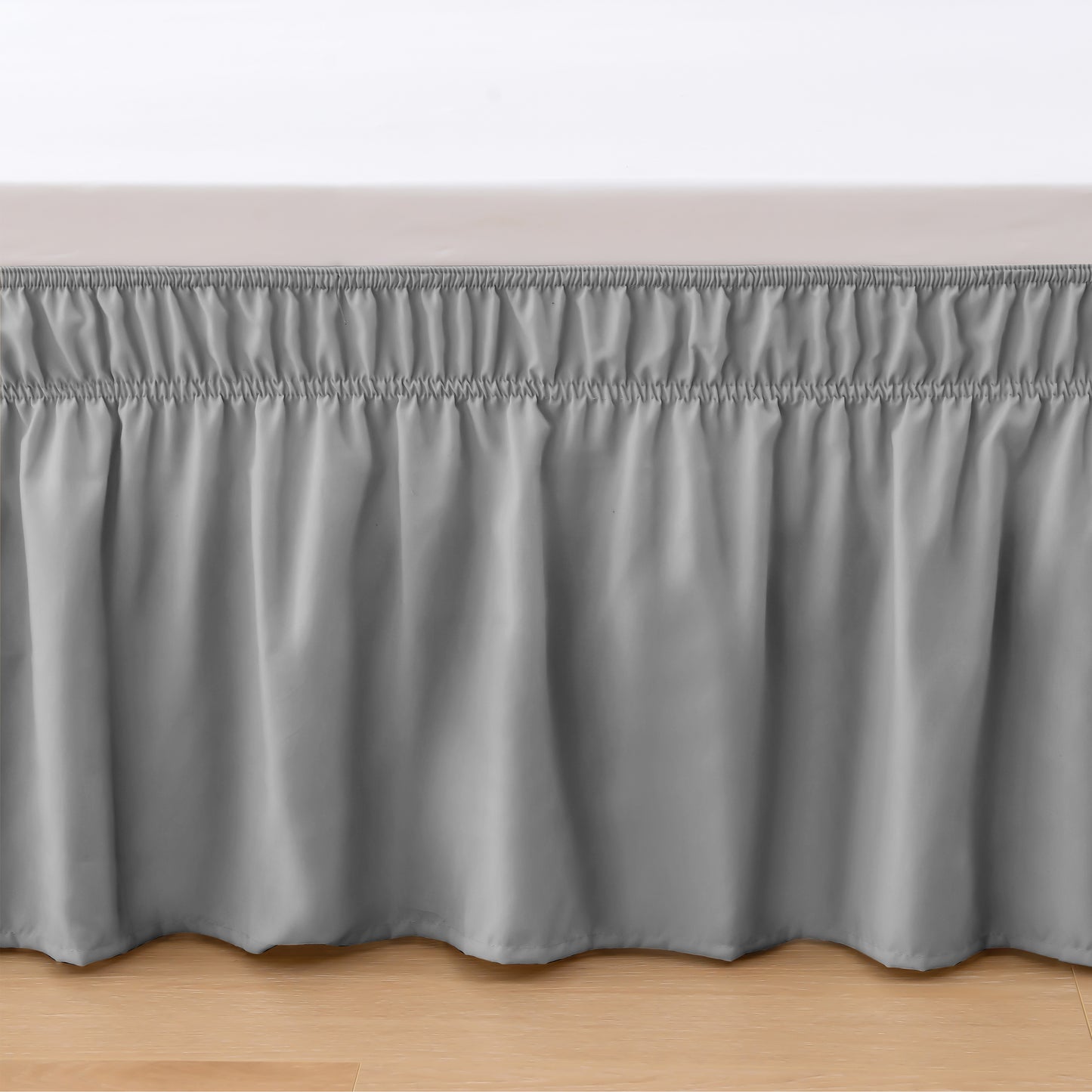 Elegant Comfort Ruffle Bed Skirt - Around Style Elastic Bed Wrap - 16 inch Drop
