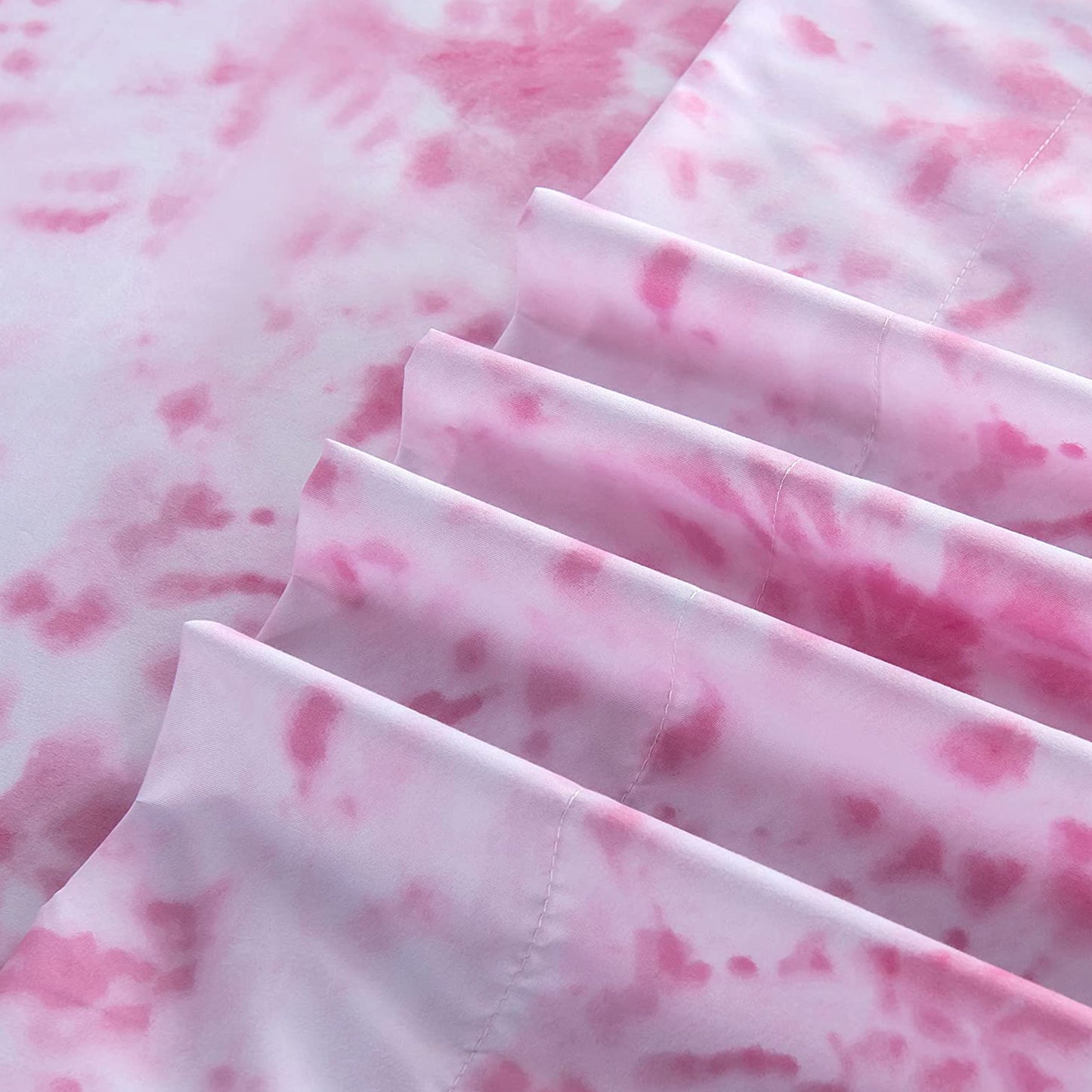 Elegant Comfort 6-Piece Colorful Tie Dye Pattern Sheet Set - Soft as a Hotel Premium Quality Bedding