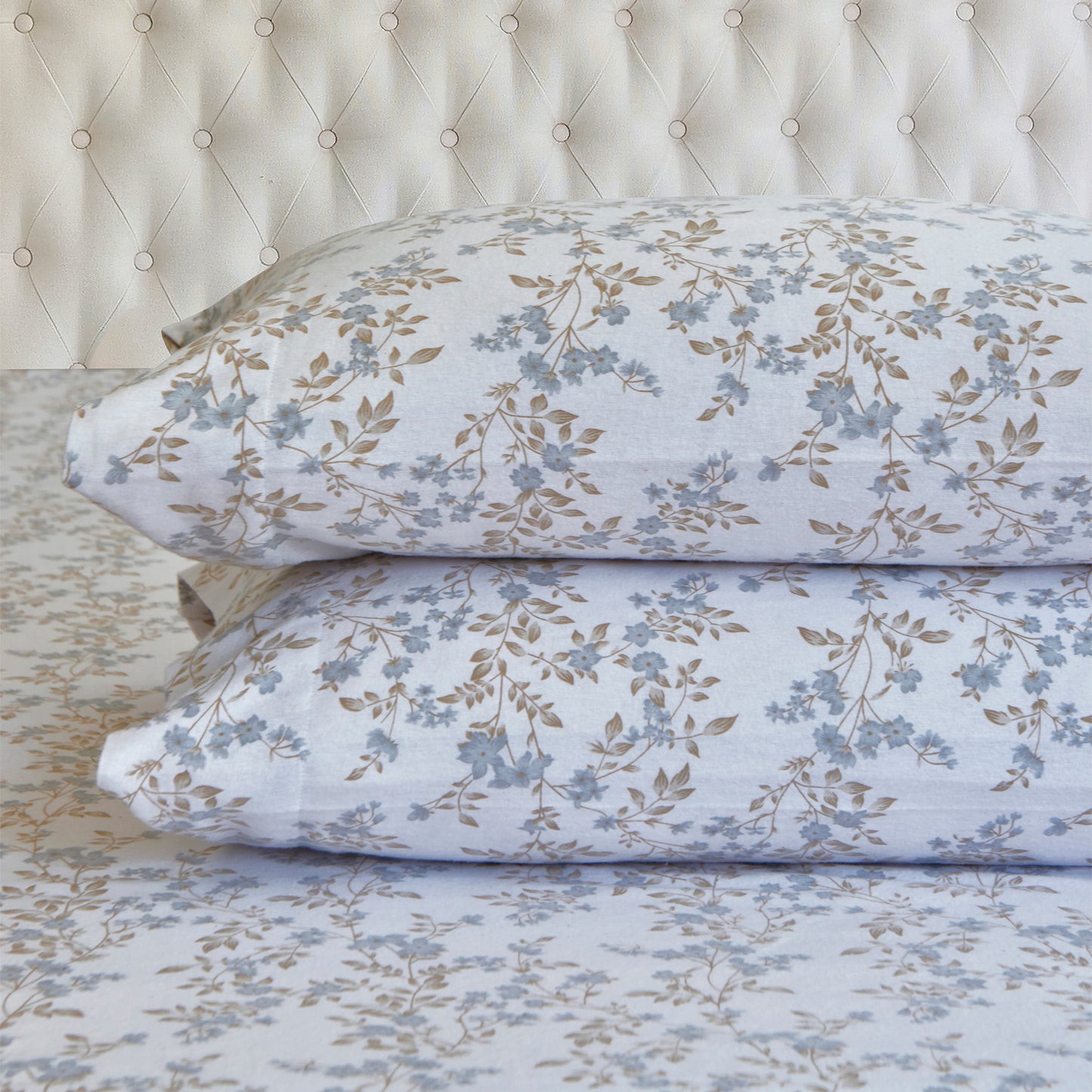 Elegant Comfort 4-Piece Holiday Cotton Flannel Sheet Set - 100% Turkish Cotton