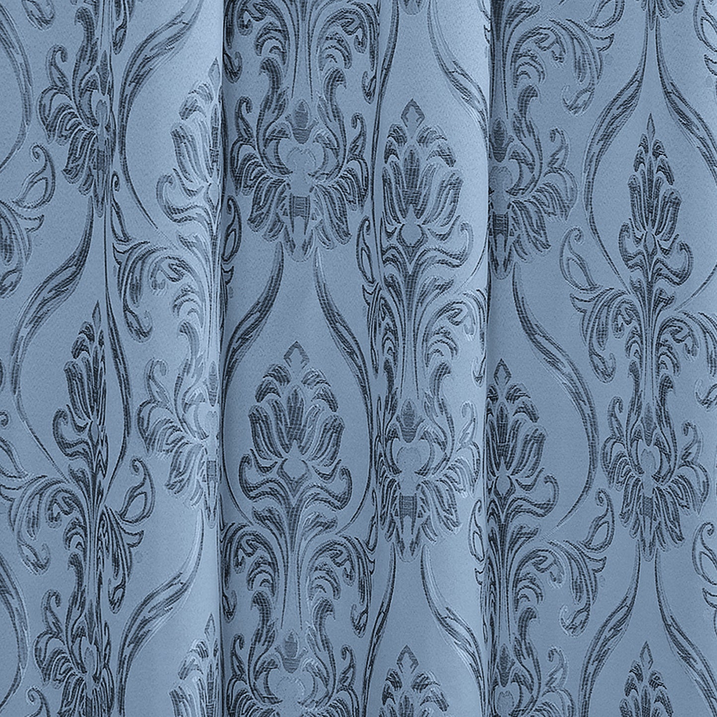 Elegant Comfort Set of 2 Penelope Jacquard Look Curtain Panels - 54" W x 84" L
