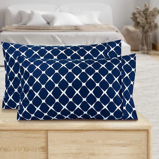 Elegant Comfort Set of 2 Bloomingdale Pattern - Pillowcases