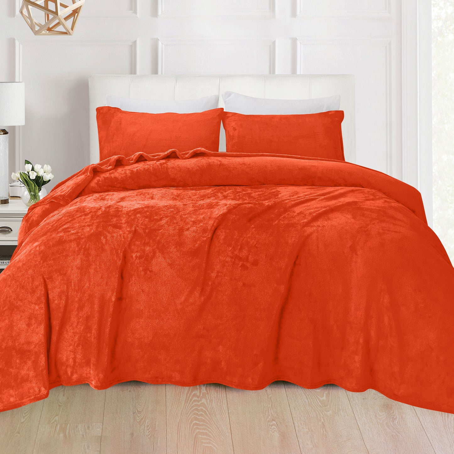 Elegant Comfort 4-Piece Velvet Plush Flannel Sheet Set