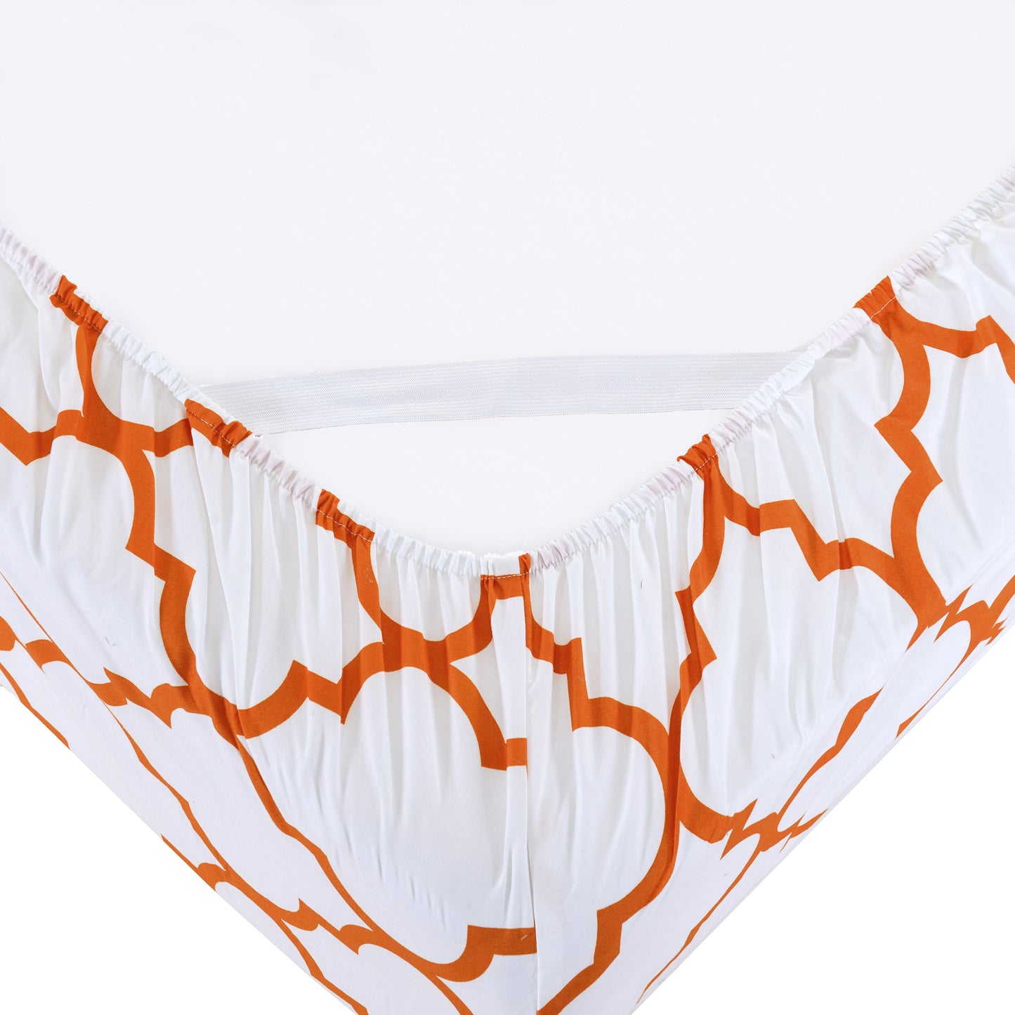 Elegant Comfort 6-Piece Moroccan Trellis Printed Pattern - Soft as a Hotel Premium Quality