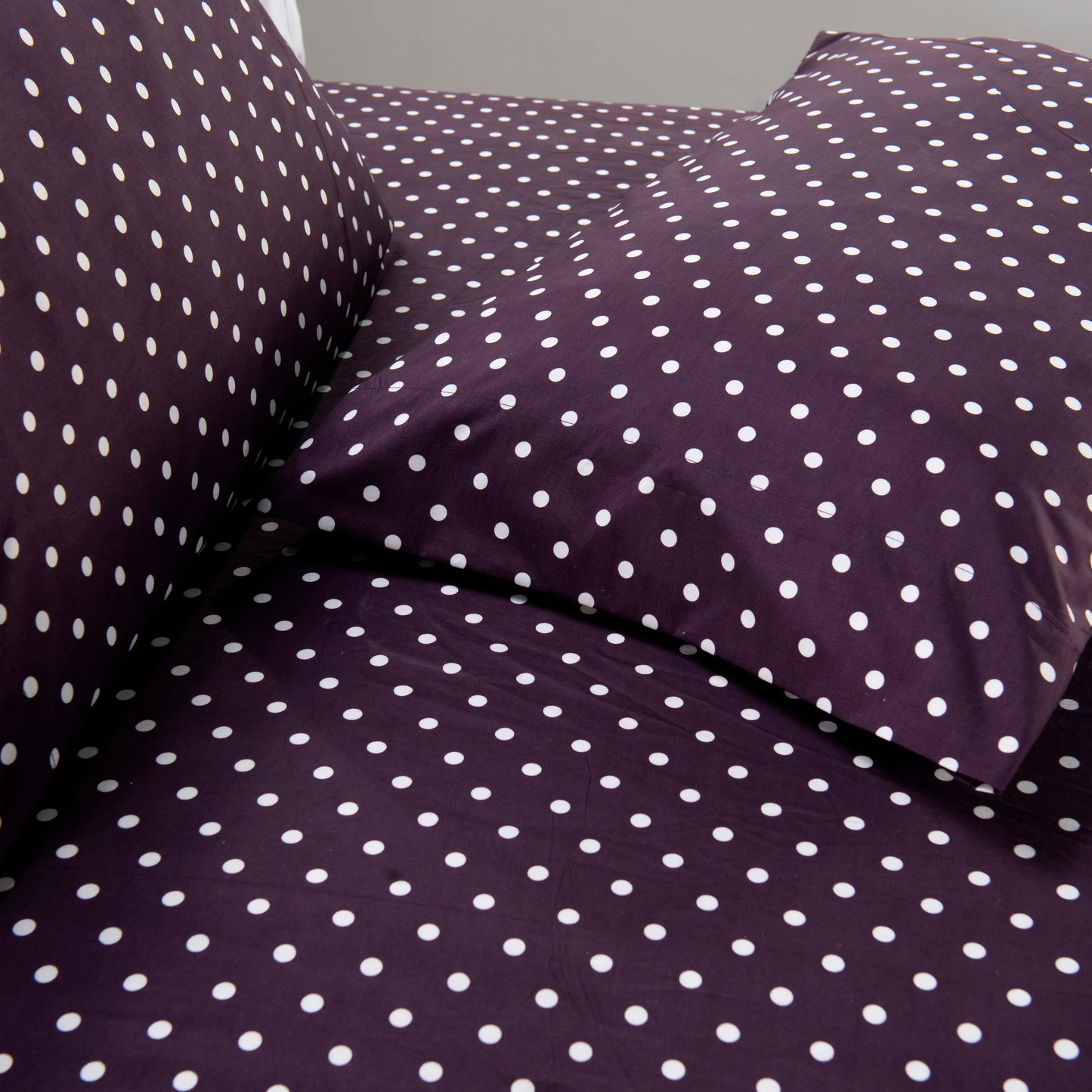 Elegant Comfort 6-Piece Polka Dot Printed Sheet Set - Soft as a Hotel Premium Quality