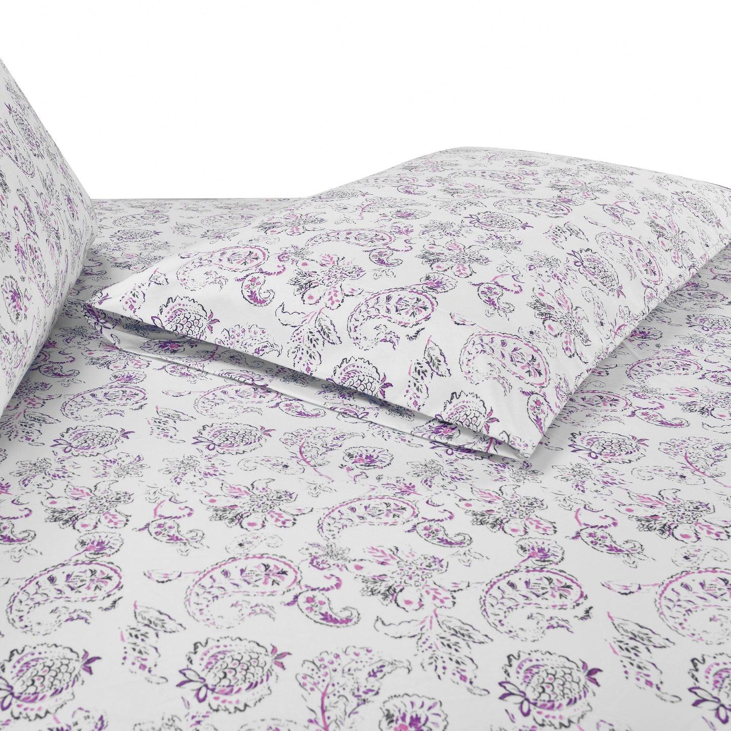 Elegant Comfort 6-Piece Paisley Printed Pattern - Soft as a Hotel Premium Quality Sheet Set