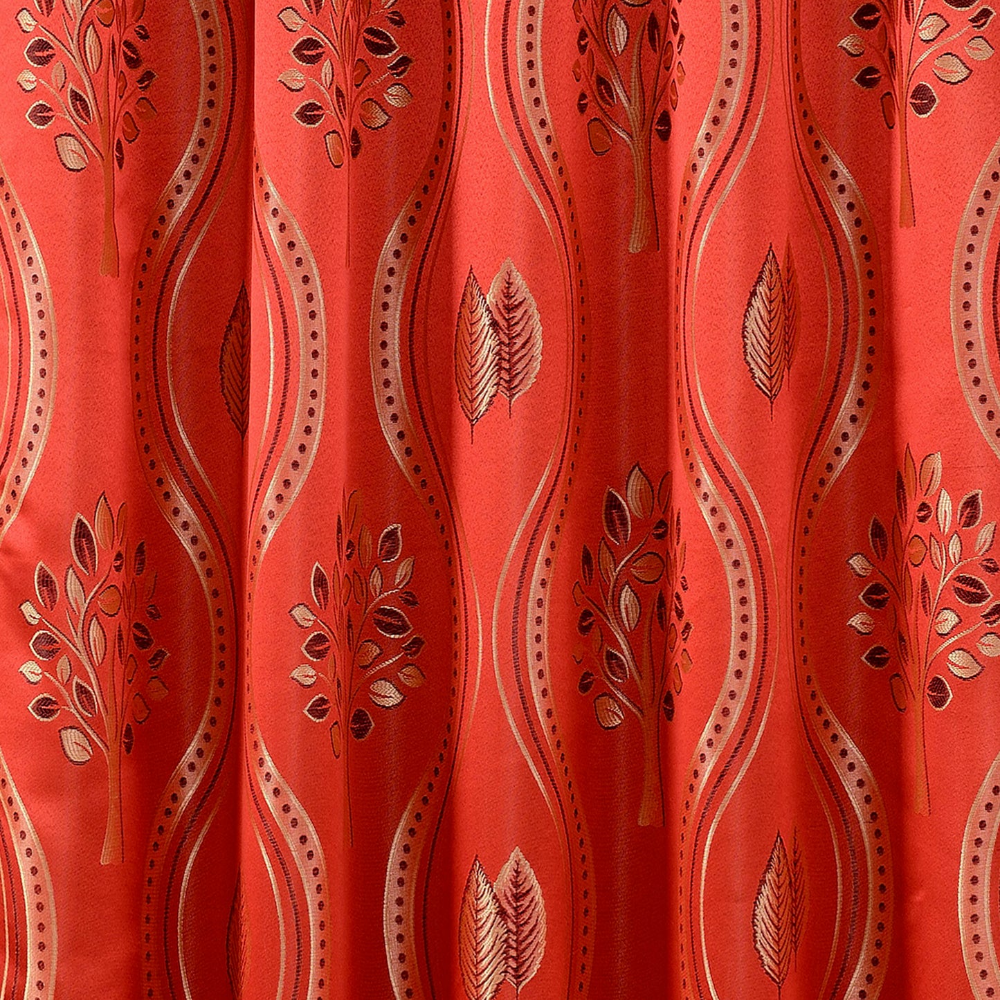 Elegant Comfort Set of 2 Aurora Curtain Panels- Attached Valance - Rod Pocket- 54" W x 84" L