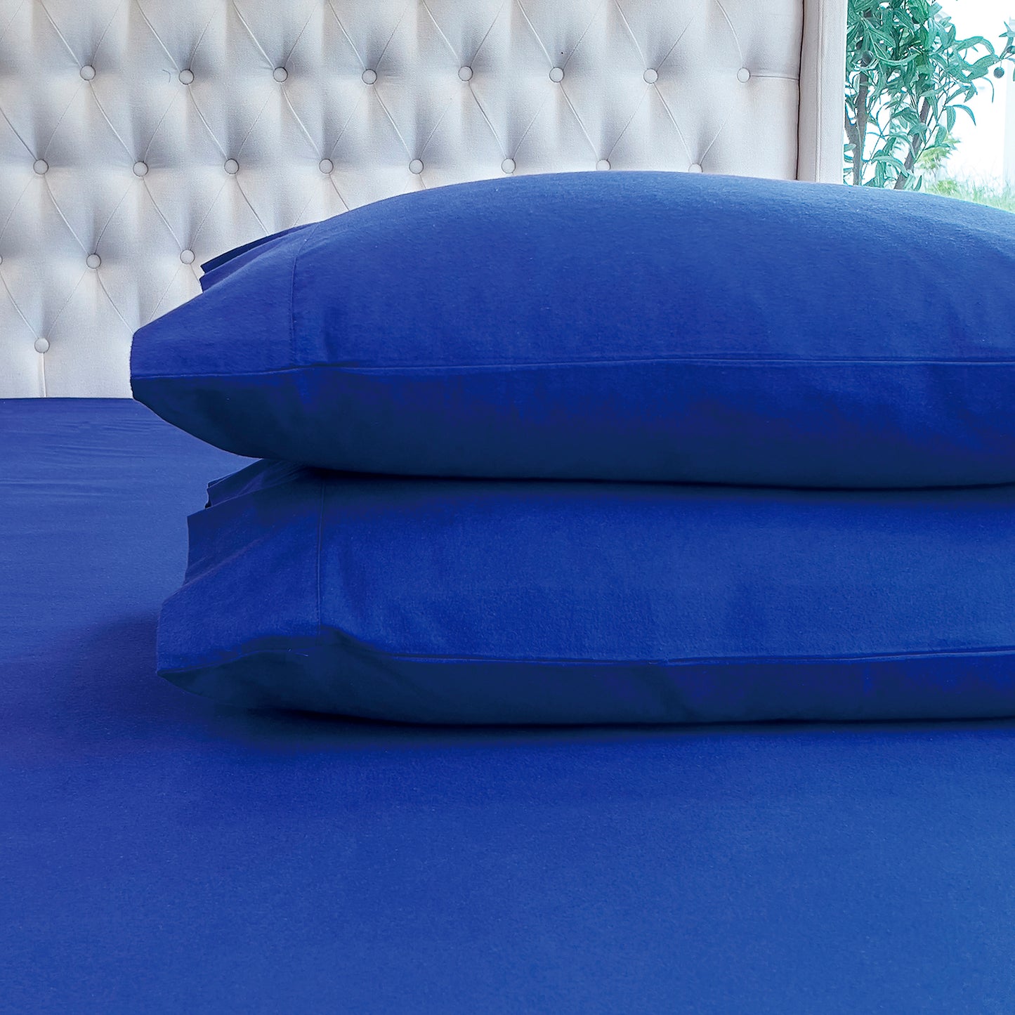 Elegant Comfort 4-Piece Cotton Flannel Sheet Set - 100% Turkish Cotton
