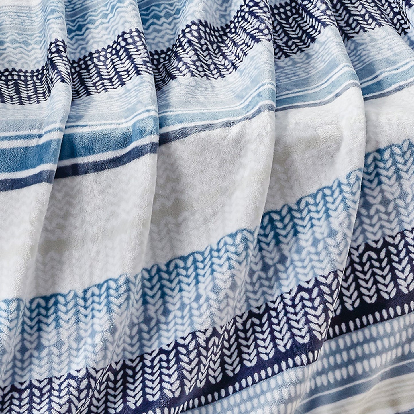 Elegant Comfort 50" x 70" Decorative Flannel Fleece Throw Blanket