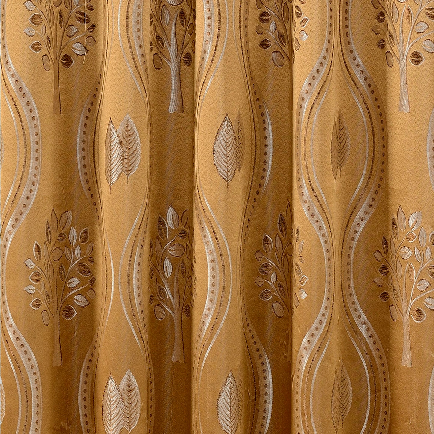 Elegant Comfort Set of 2 Aurora Curtain Panels- Attached Valance - Rod Pocket- 54" W x 84" L