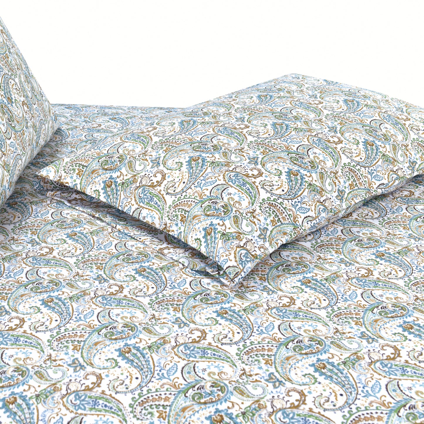 Elegant Comfort 6-Piece Paisley Printed Pattern - Soft as a Hotel Premium Quality Sheet Set
