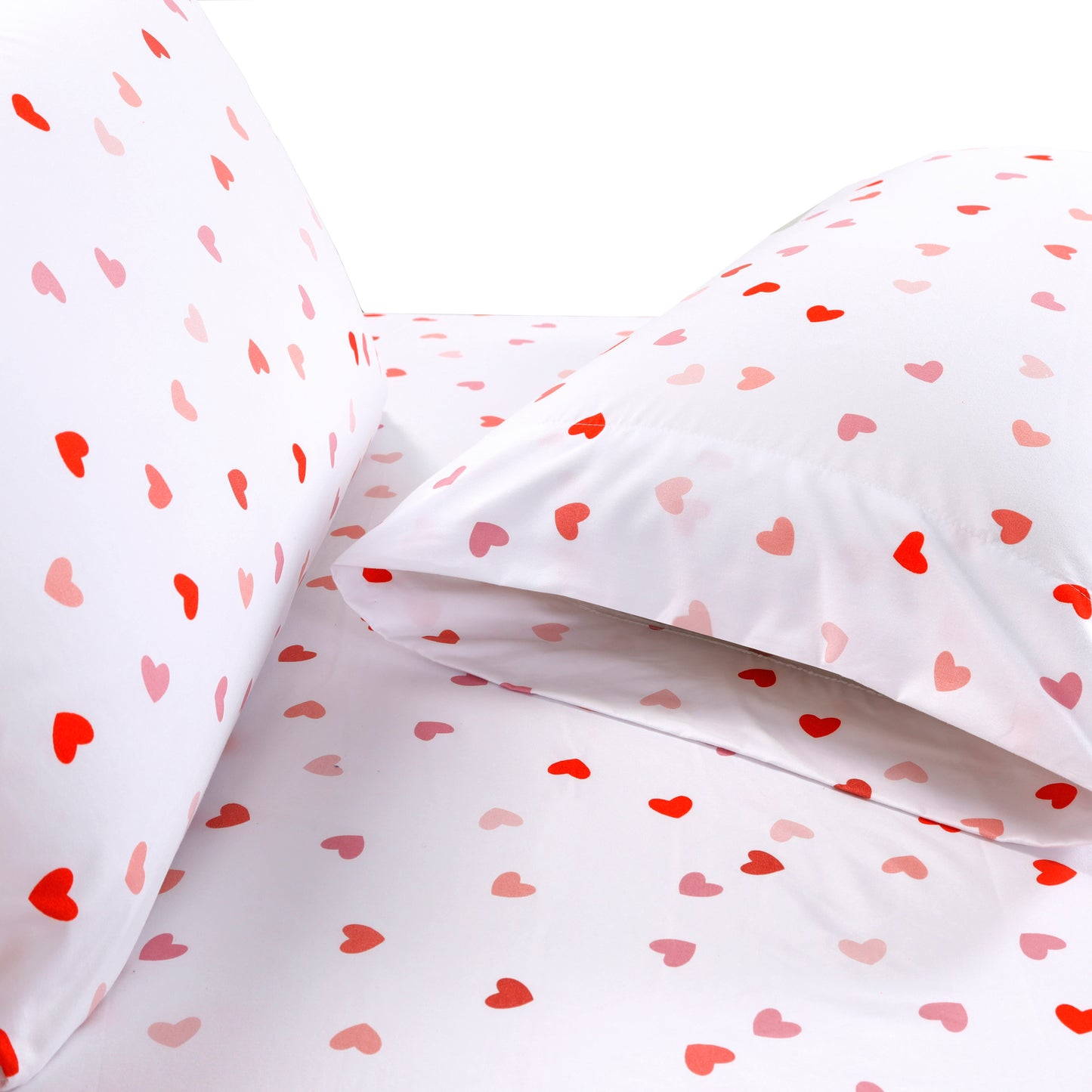 Elegant Comfort 6-Piece Floral and Stripe Pattern Sheet Set - Soft as a Hotel Premium Quality Bedding