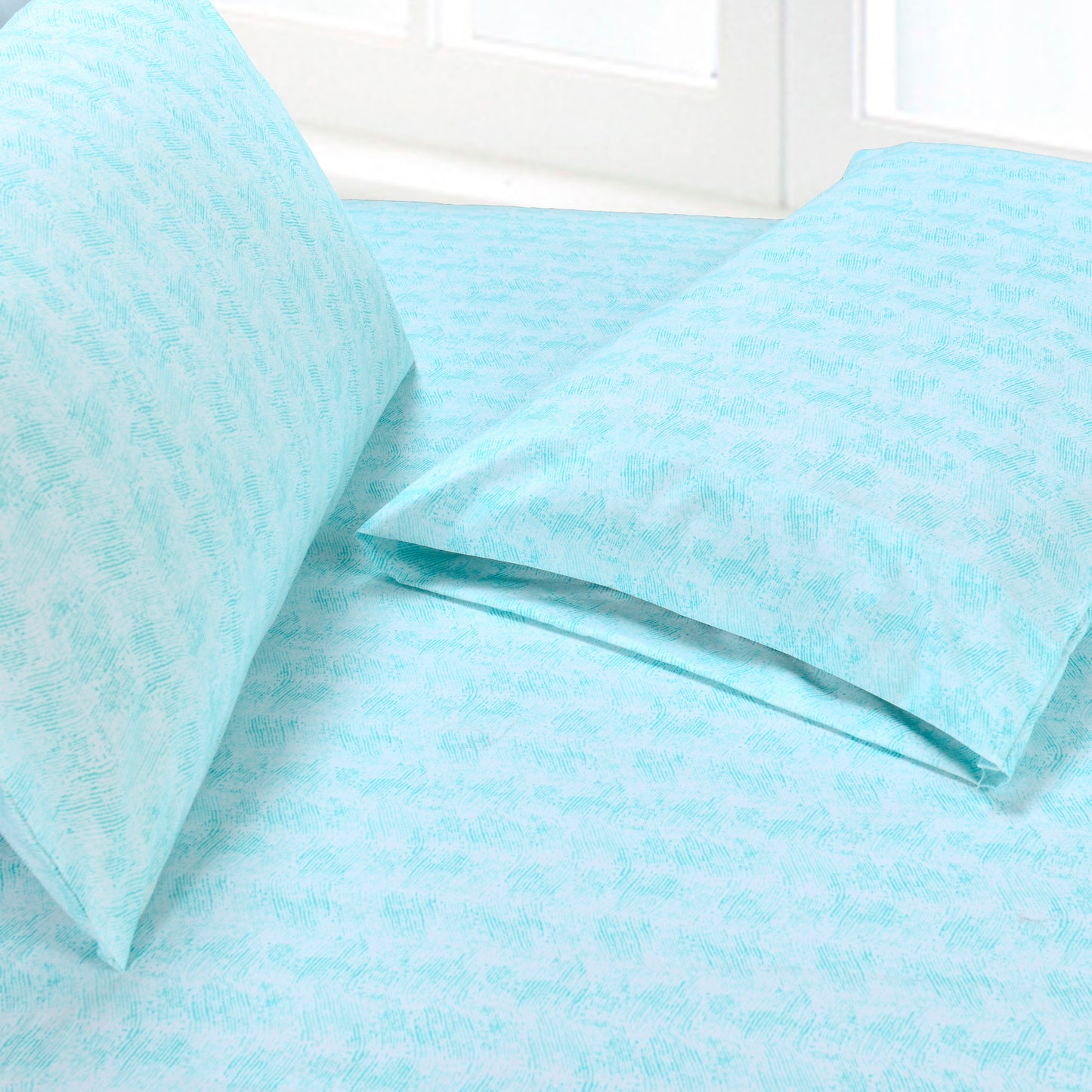 Elegant Comfort 6-Piece Floral and Stripe Pattern Sheet Set - Soft as a Hotel Premium Quality Bedding