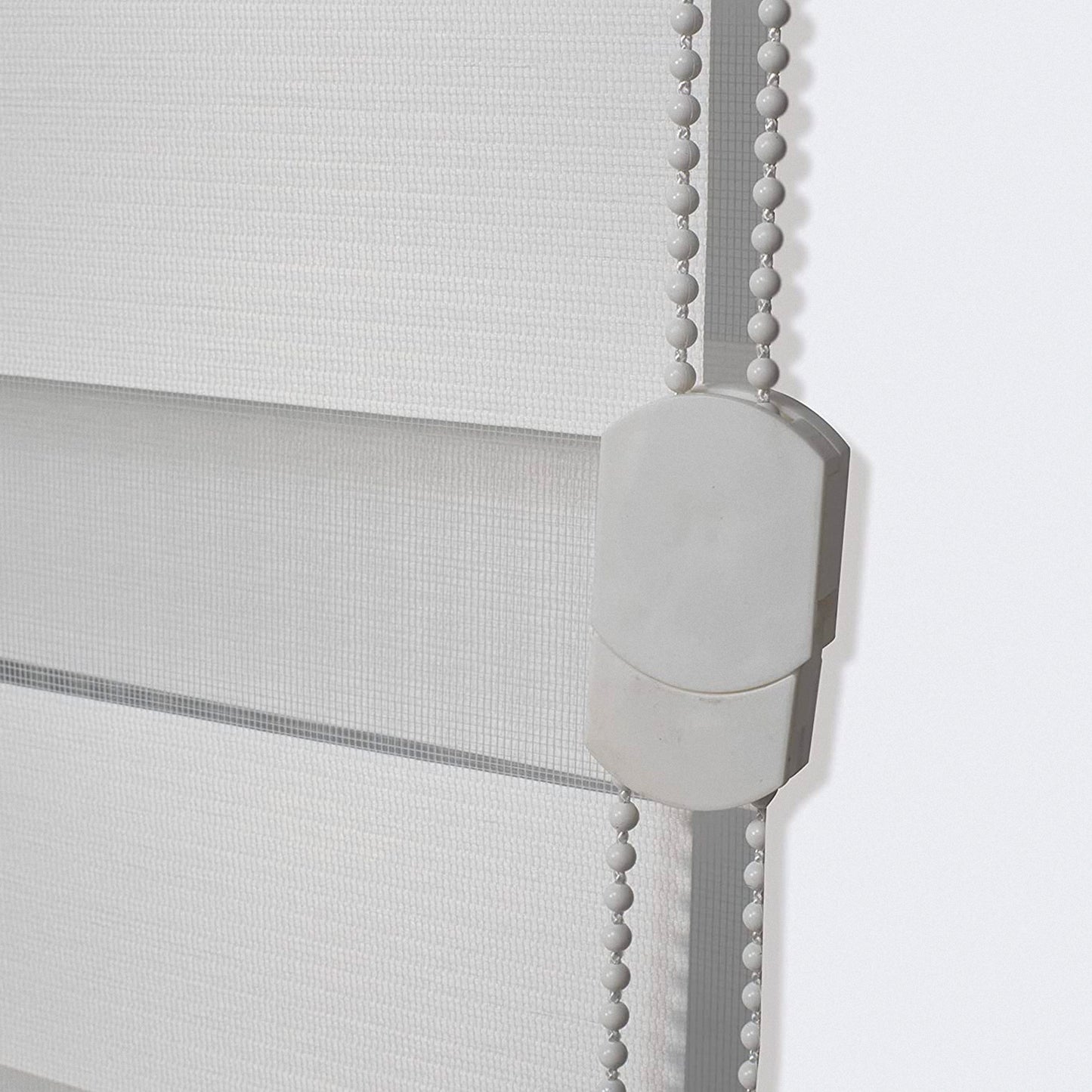 Elegant Comfort Corded Zebra Blinds, Dual Layer Window Treatments Sheer Light Control