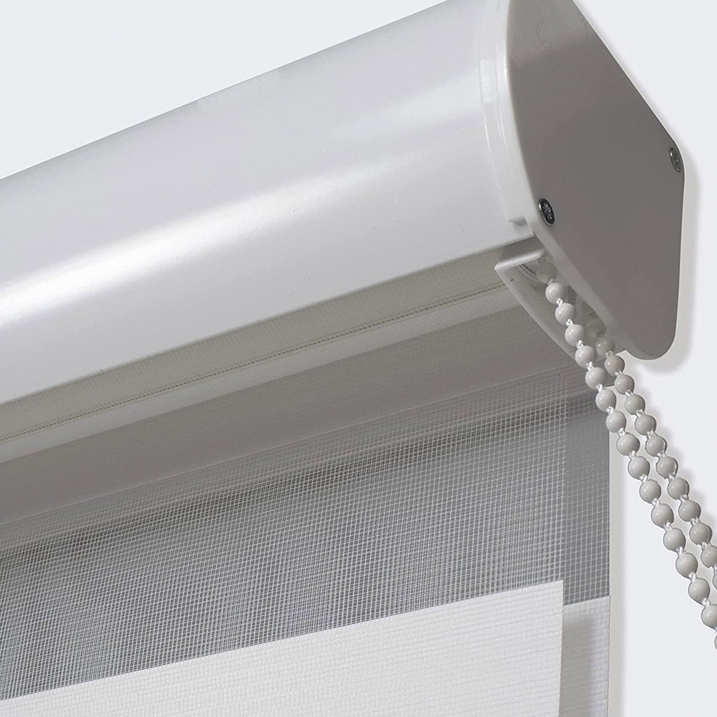 Elegant Comfort Corded Zebra Blinds, Dual Layer Window Treatments Sheer Light Control