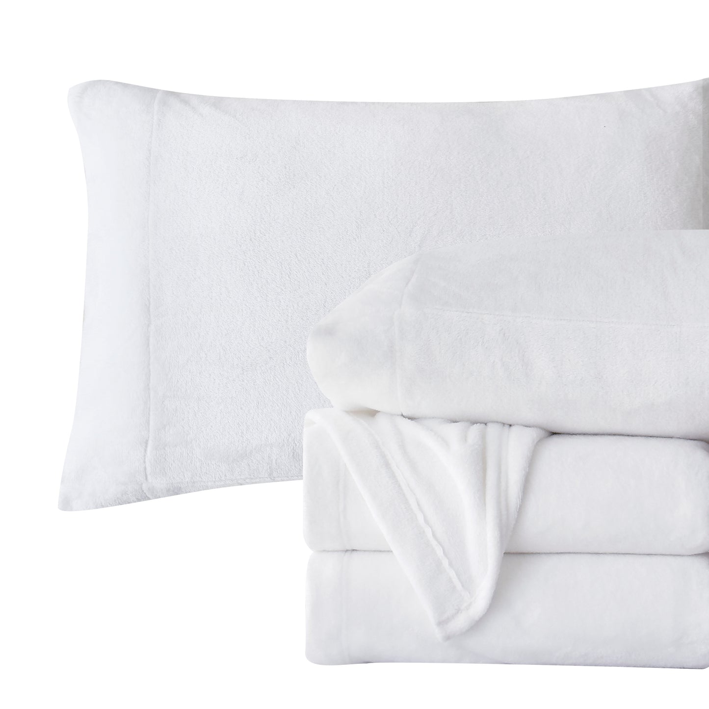 Elegant Comfort 4-Piece Velvet Plush Flannel Sheet Set