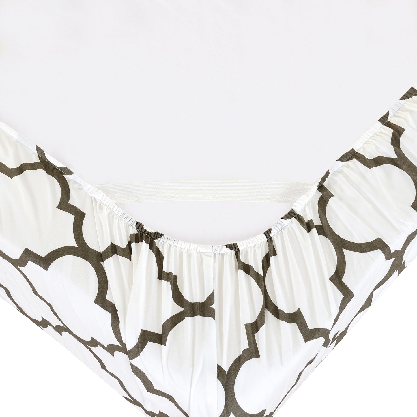 Elegant Comfort 6-Piece Moroccan Trellis Printed Pattern - Soft as a Hotel Premium Quality