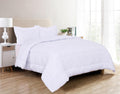 3-Piece Solid Box Stitched Comforter & Shams - Double-Filled Comforter