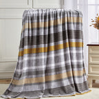 Printed Bed or Oversized Couch Blanket - Lightweight for All Season Warmth