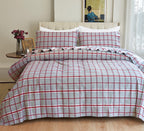 Flannel Plaid - 100% Turkish Cotton Flannel, 4-Piece Flannel Sheet Set