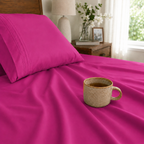 Extra deep Pocket 3 Line Embroidery, 6-Piece Sheet Set