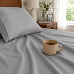 Extra deep Pocket 3 Line Embroidery, 6-Piece Sheet Set