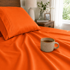 Extra deep Pocket 3 Line Embroidery, 6-Piece Sheet Set